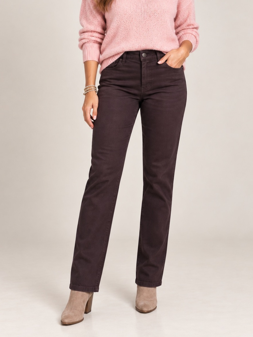 Democracy Ab Solution Classic Straight Leg Jeans – Malbec